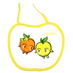 Детский нагрудник "Яблочки" на завязках "Apple baby"